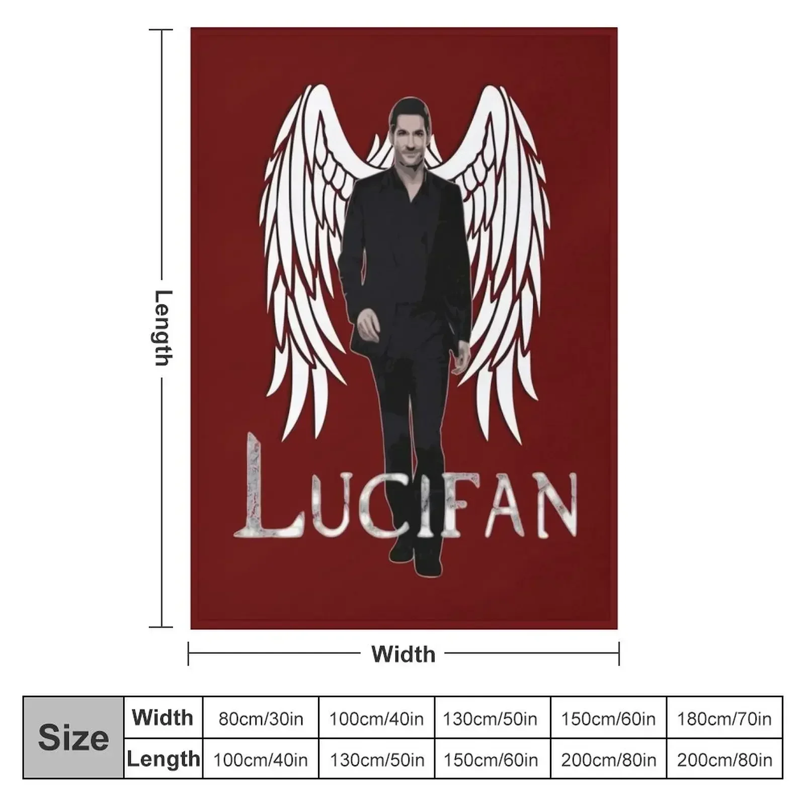 Lucifan / Lucifer Throw Blanket warm winter Sleeping Bag Decorative Sofas for babies Hairy Blankets
