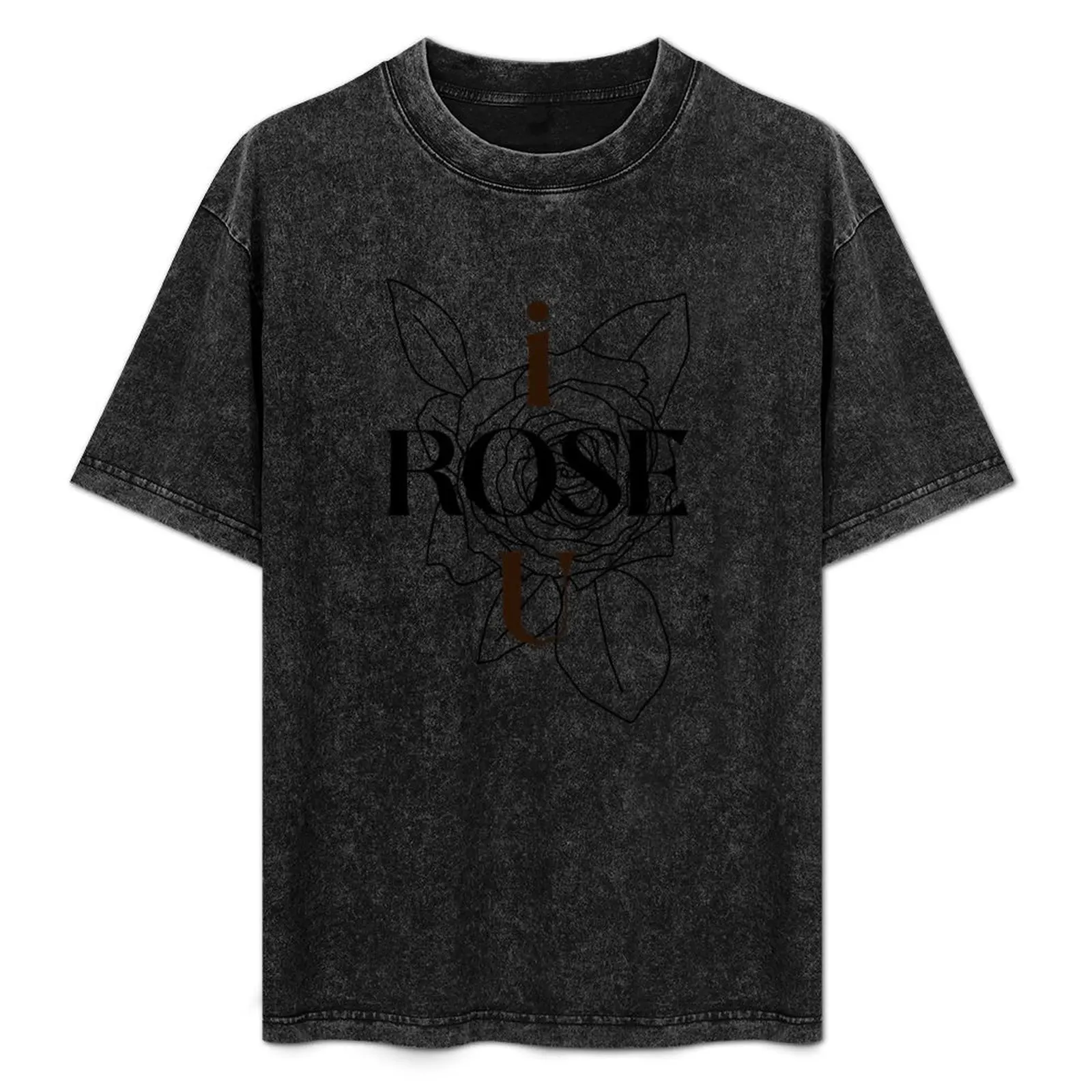 

i ROSE U T-Shirt man clothes blacks vintage custom t shirt mens t shirt