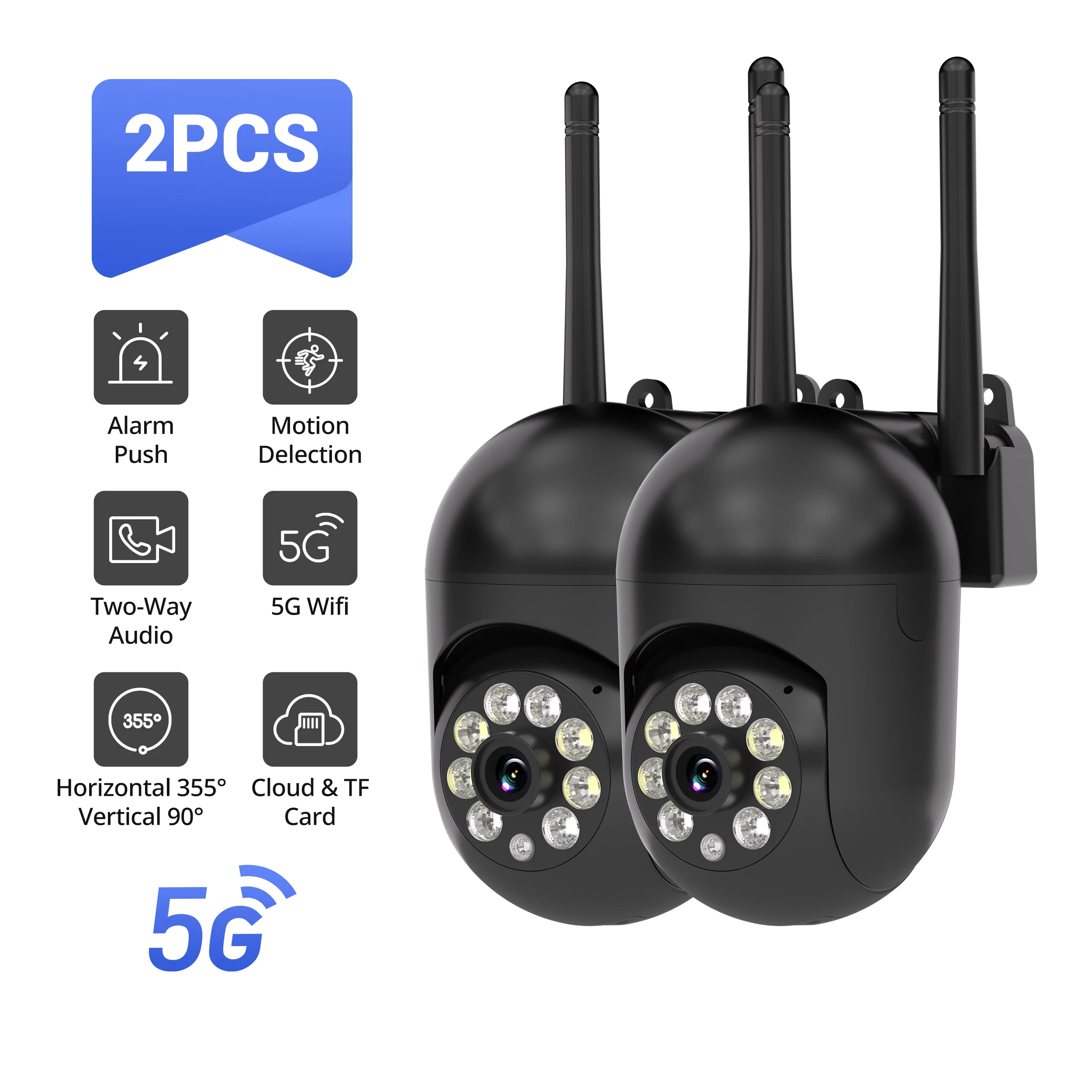 yZ[z2PCS CX 1080P HD ubN WiFi ZLeBJA/OC[YCtAvAJ[iCgrW 2EFCI[fBI 360 °   p/`g/Y[
