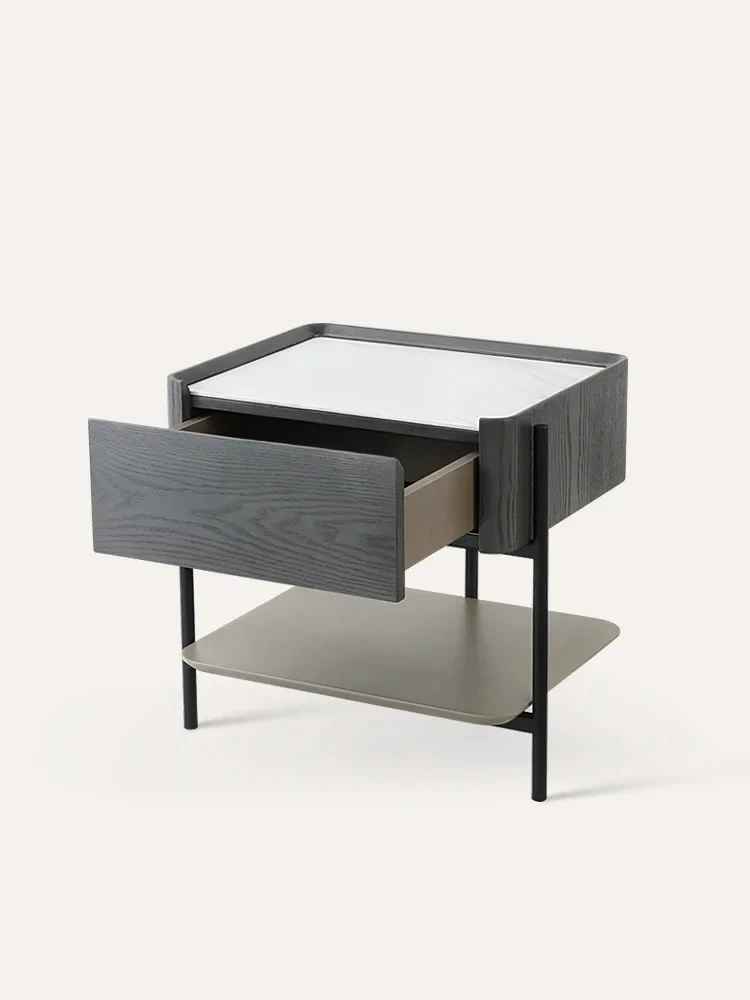 Bedside Table Simple Practical Durable Modern Simple Side Cabinet Storage Door Key Small Cabinet