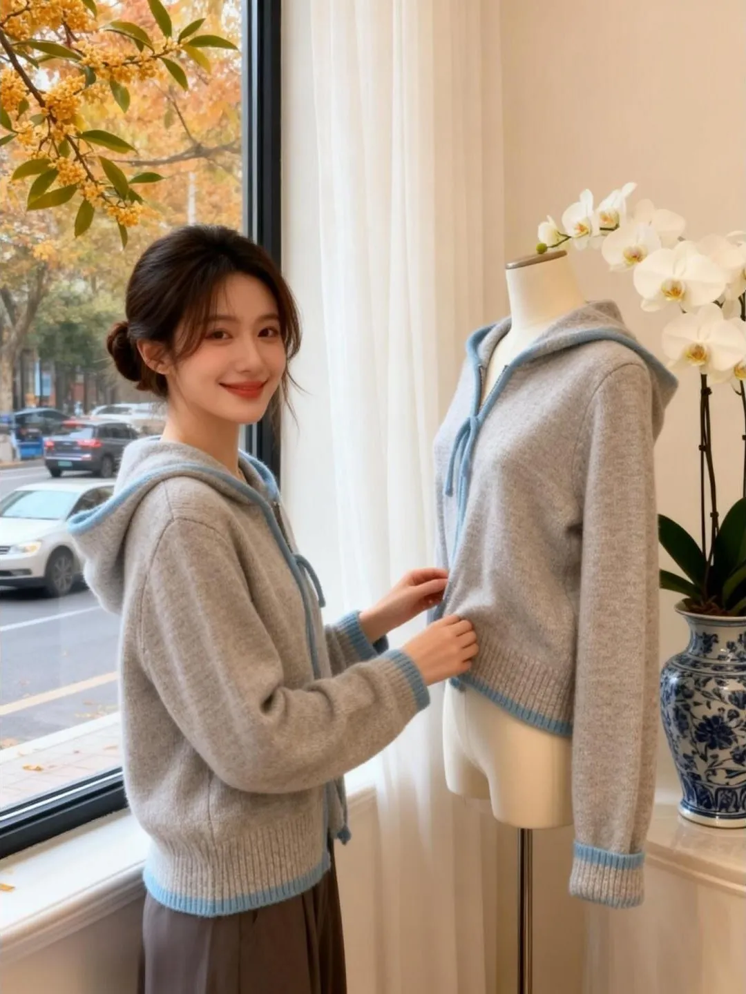 Elegant Long Sleeve Knitted Sweater Women's Outerwear Soft Commute Style Autumn Winter New Arrival Versatile Design Sensation