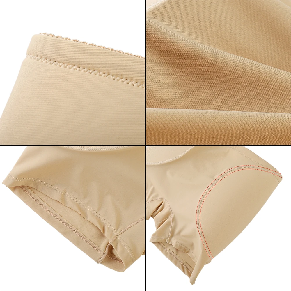 Women\'s Invisible Hip Lifting Shaping Panties High-Rise Foam Pads Fake Ass Sexy Underpants Soft Breathable Boyshorts Shapewear