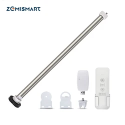 Zemismart-Tuya Roller Shade Blind Motor, elétrico motorizado, recarregável, Wi-Fi, Zigbee, Dongle USB, tubo, 17, 25mm