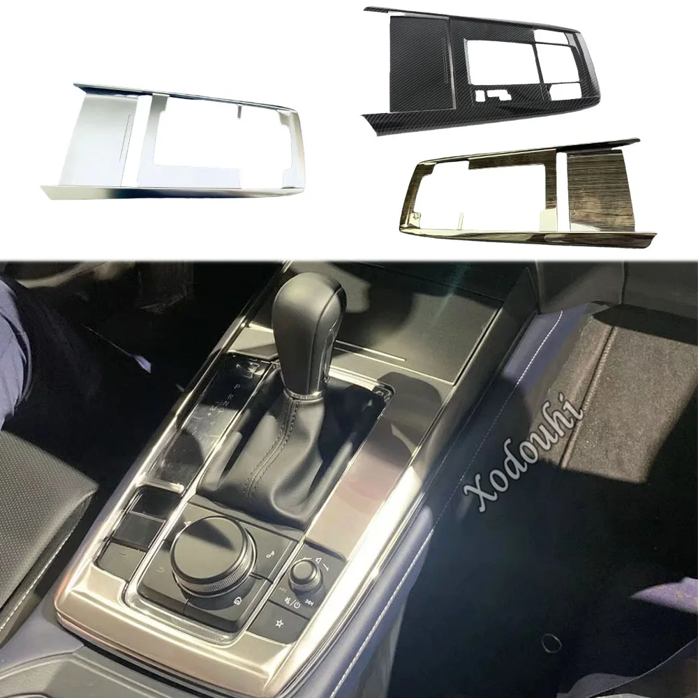 

Car Body Cover Inner Middle Front Shift Stall Paddle Cup Gears Frame Trim Molding 2Pcs For Mazda CX-30 CX30 2020 2021 2022 2023