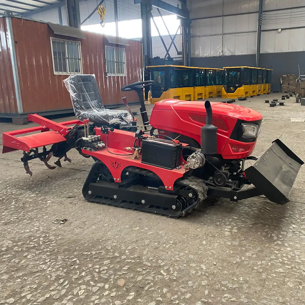 Manufacturer for 35hp small rotary tiller for garden/farm rotary tiller crawler mini crawler tractor