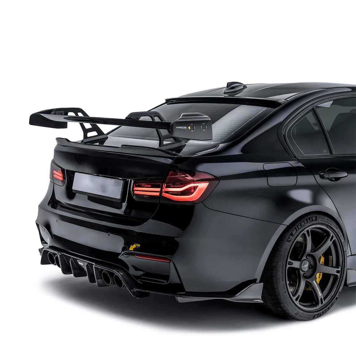 AD Dry Carbon Fiber Rear Wing for BMW G87 Prepreg Spoiler for 2023 BMW M2 Customizable Carbon Fiber Trunk Spoiler for Luxury BMW
