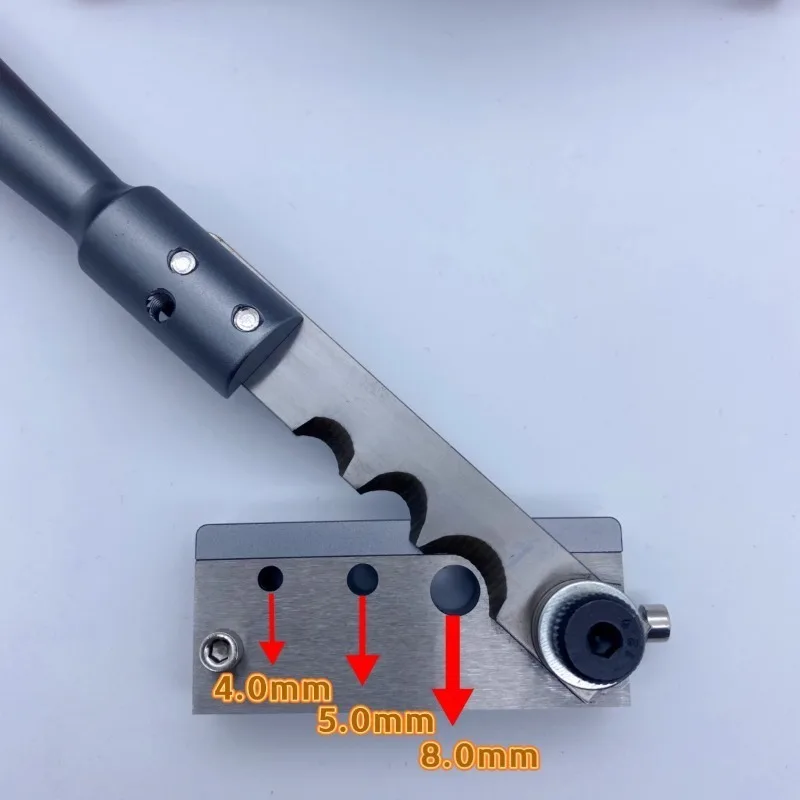 Lead Wire Manual Cutting Machine High Precise Positioning Plumbum Wire Scissors 4/5/8MM 3-Holes Heat Shrinkable Tube Cutter 1pcs