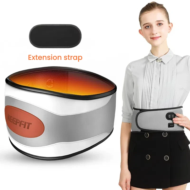 

4000mAh Rechargeable Electric Heating Massage Belt Lower Back Support Brace for Waist Application