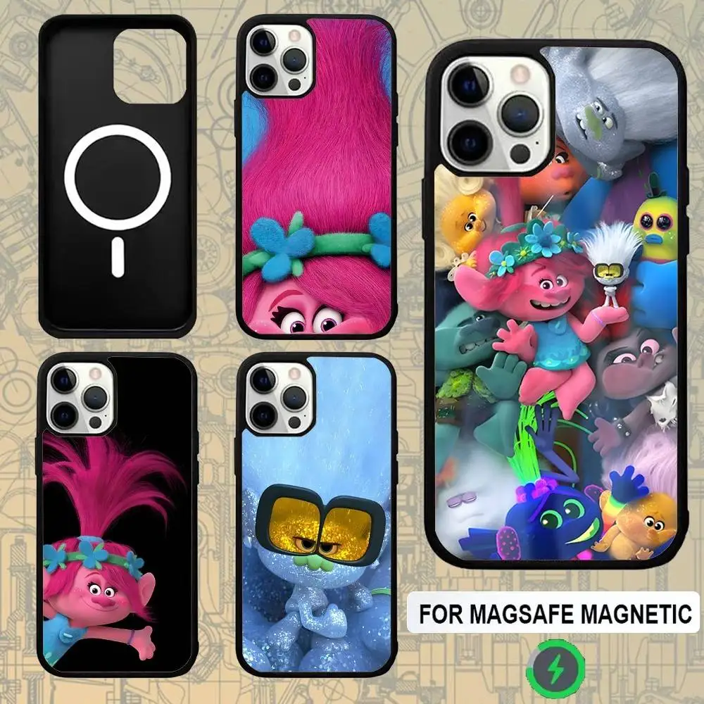 

Cartoon T-Trolls Phone Case For IPhone 17,16,15,Pro,Max,Air,14,Plus,13,12,11 Magesafe Wireless Charge Cover
