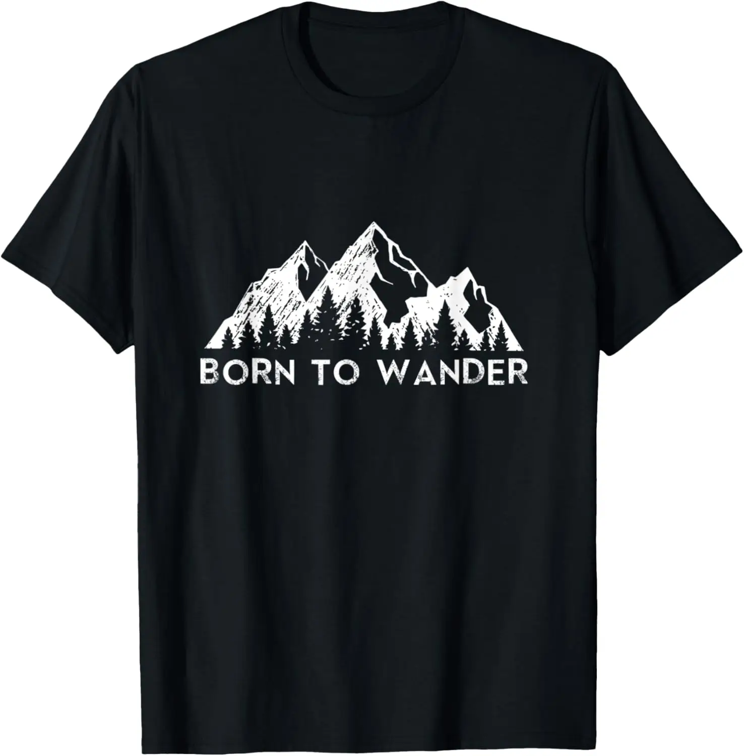 Born to Wander Trail Hiking Hiker Outdoors Camping Nomads T-Shirt