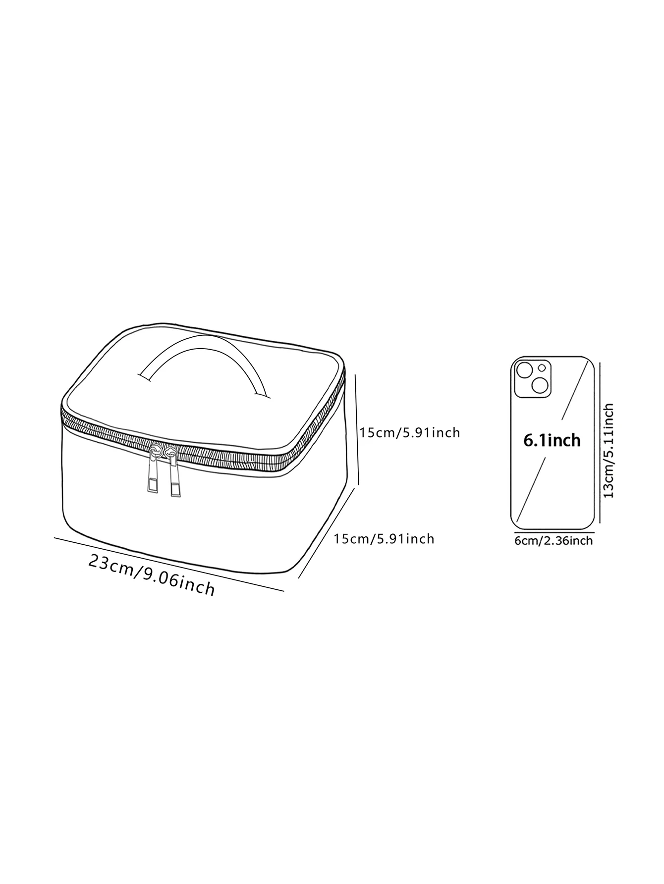 1 pezzo, cosmetici da viaggio portatili stampati con motivo tigre, borsa da viaggio di grande capacità, borsa per il trucco carina e alla moda