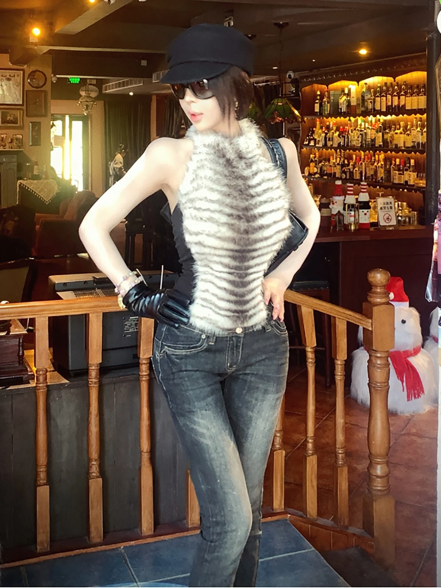 

Korean Sle High Waist Waed Soft Denim Slim Fit Jeans Women's Autumn Winter High Waist Lifting Butt Slimming Capri Pants