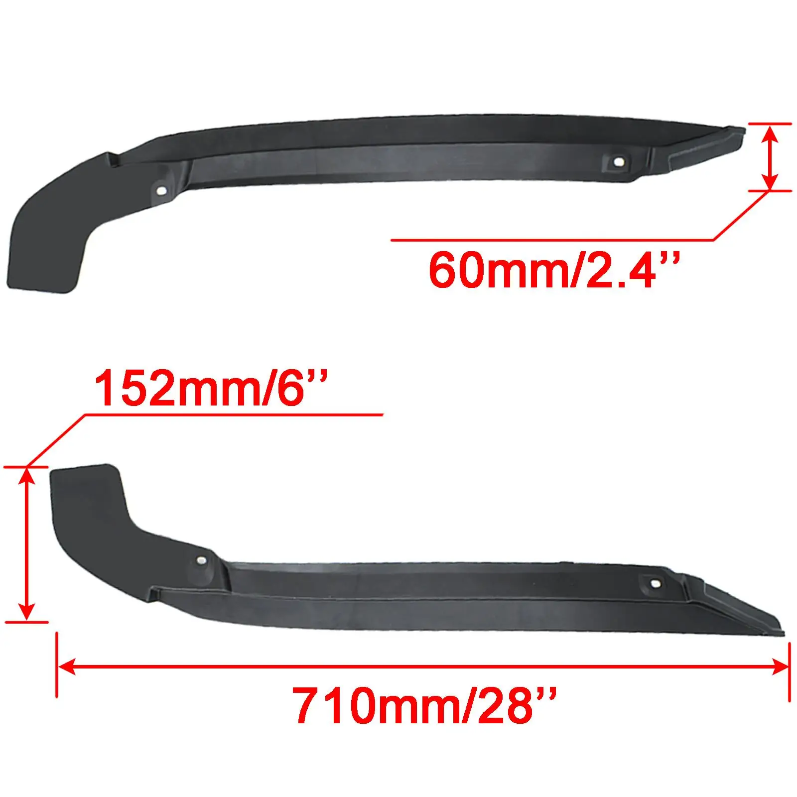 2Pcs Rear Wheel Mud Guards Mudflaps for Toyota Land Cruiser Prado J150 Lexus GX460 2010 - 2021 Fender Liner Lining Splash Guards