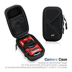 JJC Compact Camera Pouch for Olympus TG-7 TG7 TG-6 TG6 TG-5 TG-4 TG-3 TG-2 TG-1 Camera Travel Case with Shoulder Strap Carabiner