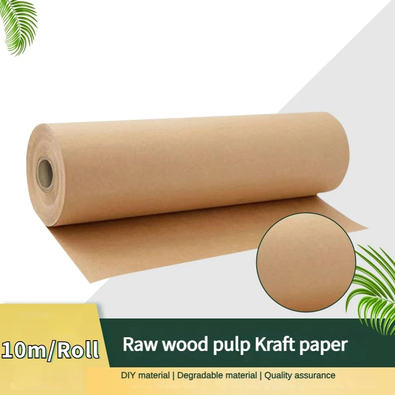 DIY Recycled Material Kraft Paper Roll Wrapping Crafts Paper Craft Wrapping Paper Roll Gift Wrapping Bouquet Flower Paper