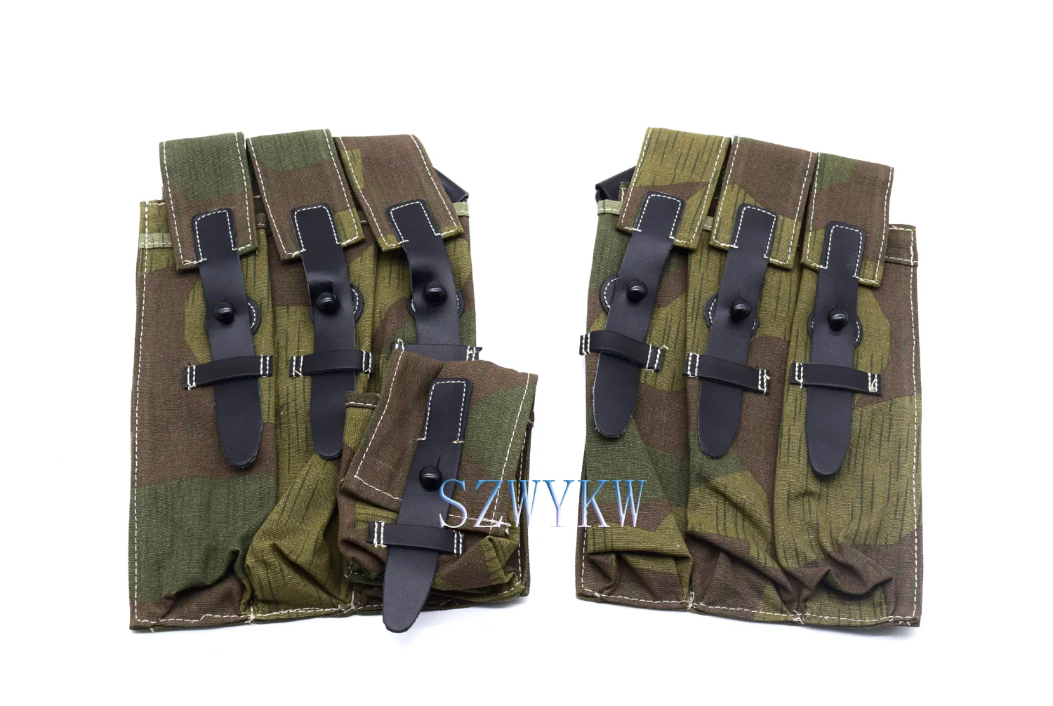 Reenactment German MP38 MP40 Ammo Ammunition Magazine Pouch Splinter-B Camo Color 　