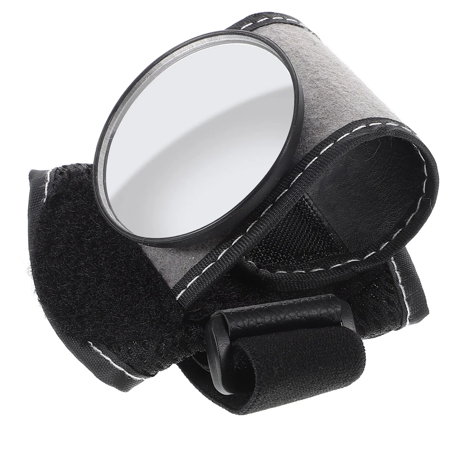 

Adjustable Wrist-Mounted Rearview for Cycling HD Convex Durable Bike Accessory Compatible with Handlebars Wrist Strap Design