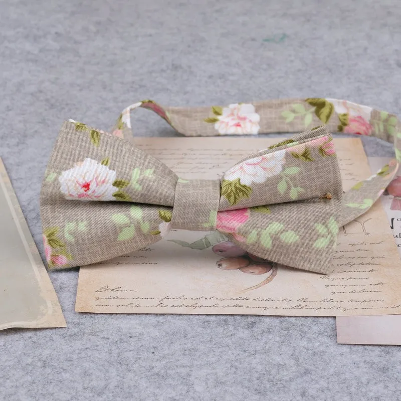 Marke Neue Männer Mode Retro Blume Drucken Bogen Krawatten Für Mann Casual Schule Jungen Katzen Muster Neck Tragen Bowtie Zubehör schmetterling – Detail 19