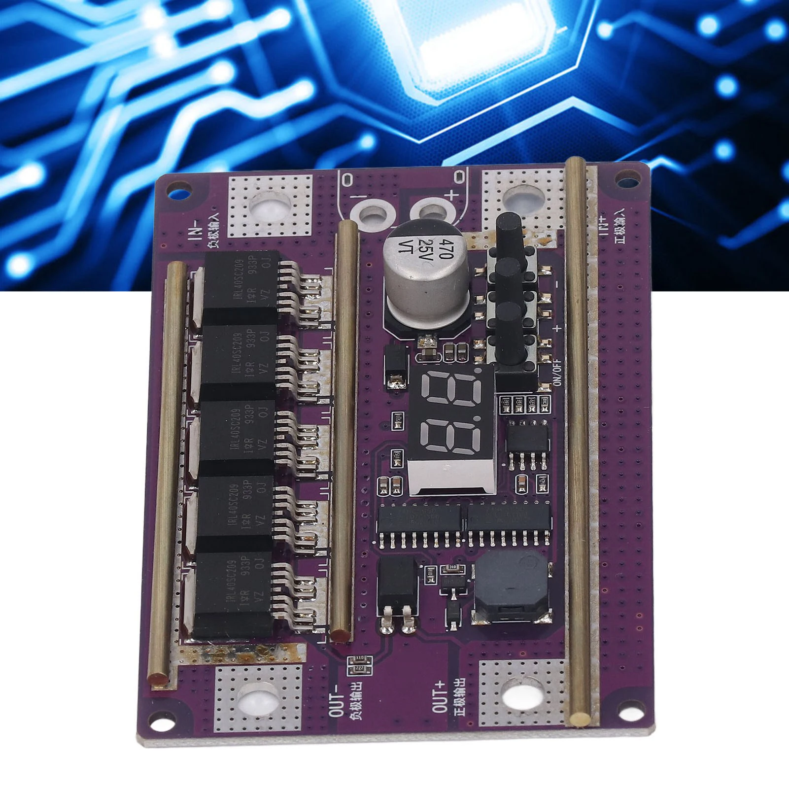 DIY Spot Welding Circuit Board 12V Spot Welder Board 99 Gears Adjustable High Power Output  Digital Display for Battery