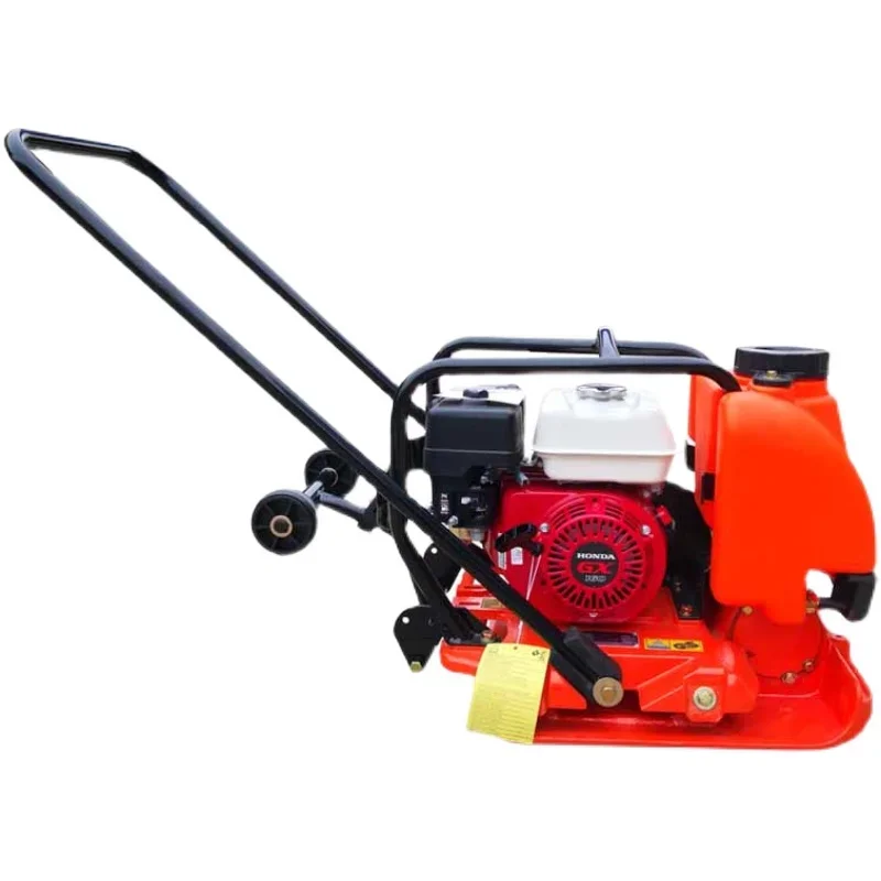 Gasoline engine asphalt pavement compaction and leveling rammer thickened cast iron integrated roller