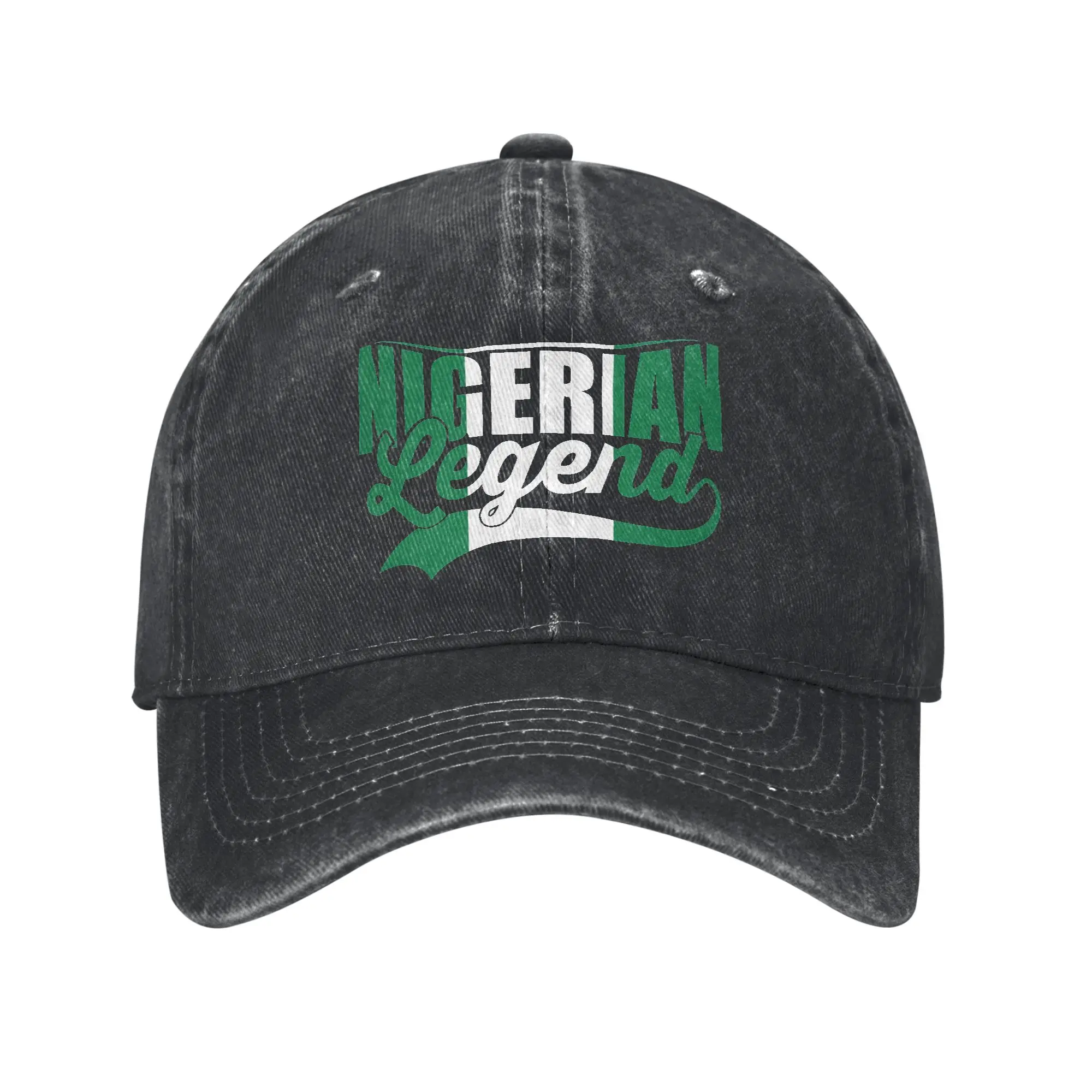 Nigerian Pride Nigerian Legend Nigeria Flag  Baseball Cap Merch for Men Women  Adjustable Trucker Hats