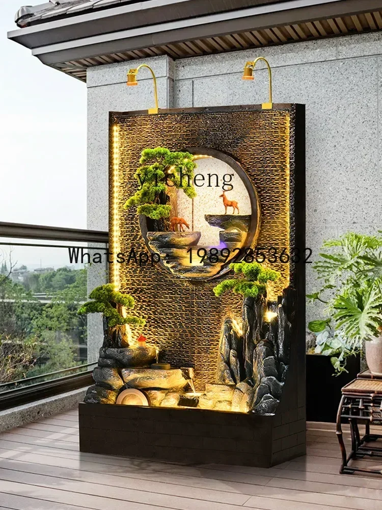 

B1 Rockery fountain living room running water screen front desk entrance partition balcony fish pond ornament