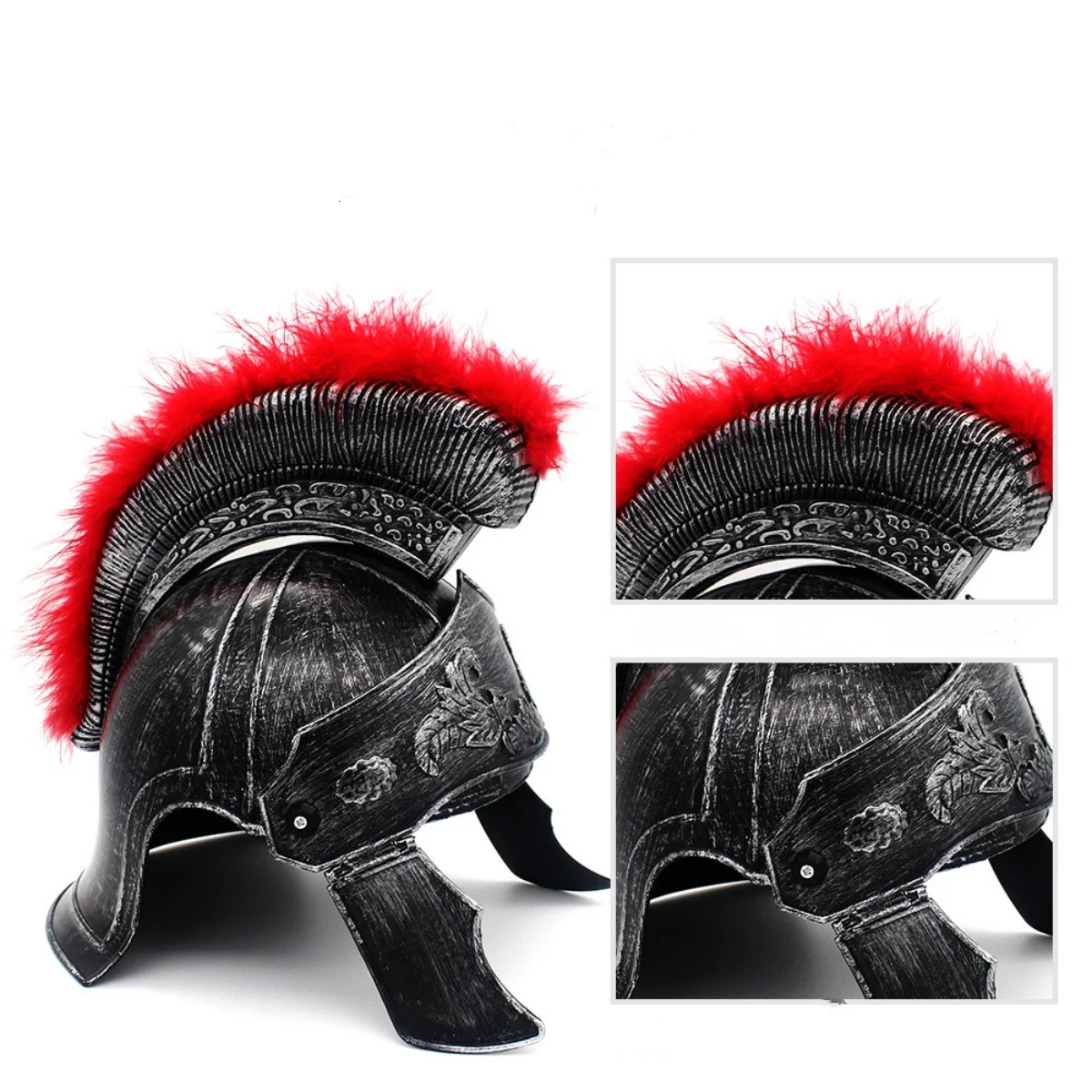 Capacete de guerreiro romano antigo chapéu guerreiro escudo geral crianças cosplay capacete de guerreiro espartano