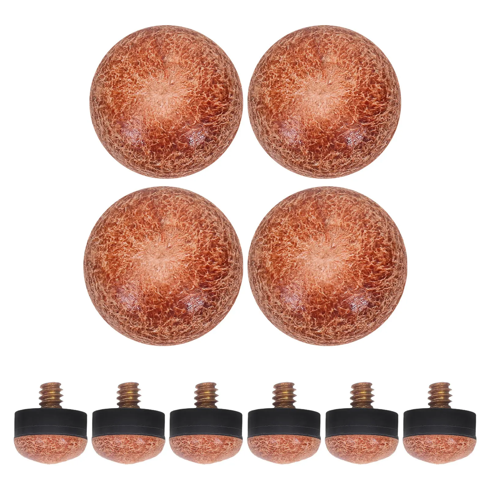 

10Pcs Billiard Cue Tips Screw on Replacement 13Mm Pool Stick Repair Snooker Pool Cue Accessories Screw Tips Billiard Tip