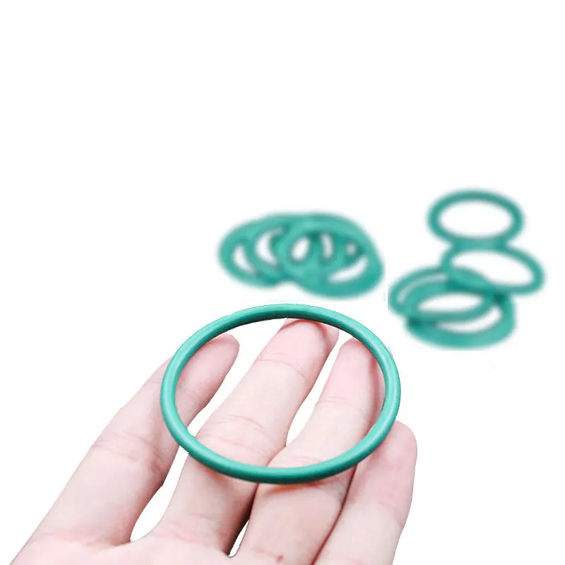 10 PCS / Lot Fluoro Rubber Green FKM O-ring CS 1/1.2/1.5mm OD 3-60mm O Ring Seal Waterproof Wear-Resistant Gasket