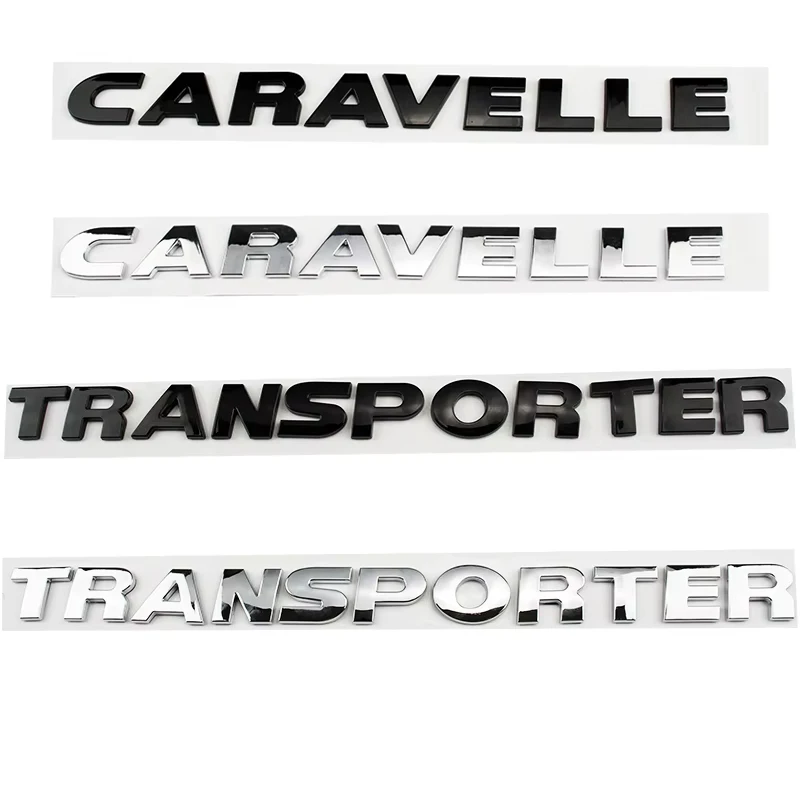 

ABS Car Rear Trunk Letters Words Logo Decals Body Emblem Badge Styling Sticker For VW TRANSPORTER CARAVELLE T4 T5 T6 Accessories