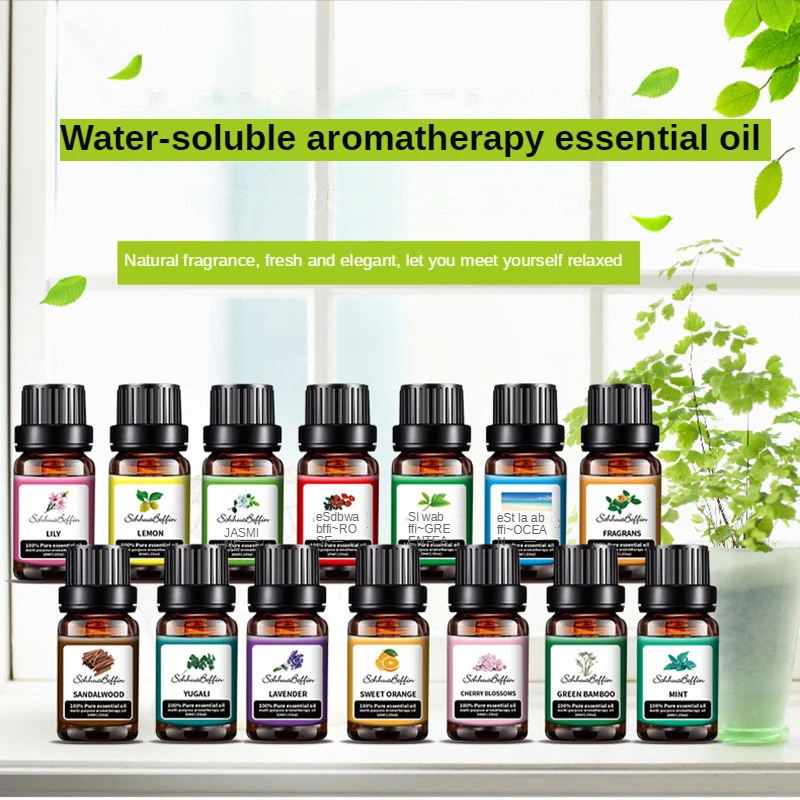 10ml Lavender Green Tea Plant Essential Oil Natural Aromatherapy Fragrance Humidifier Water Soluble Massage Essential Oil