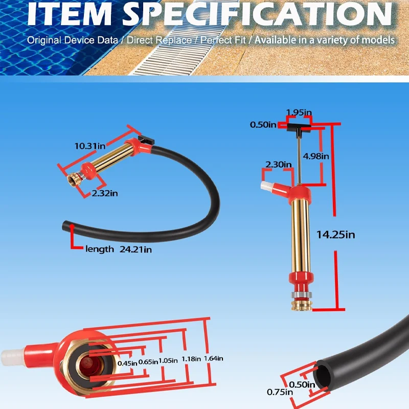 34060-0130 Marine Engine Oil Drain Hand Pump Boat Oil Change Pump Fits for OMC, Mercruiser, Brass,10.25\