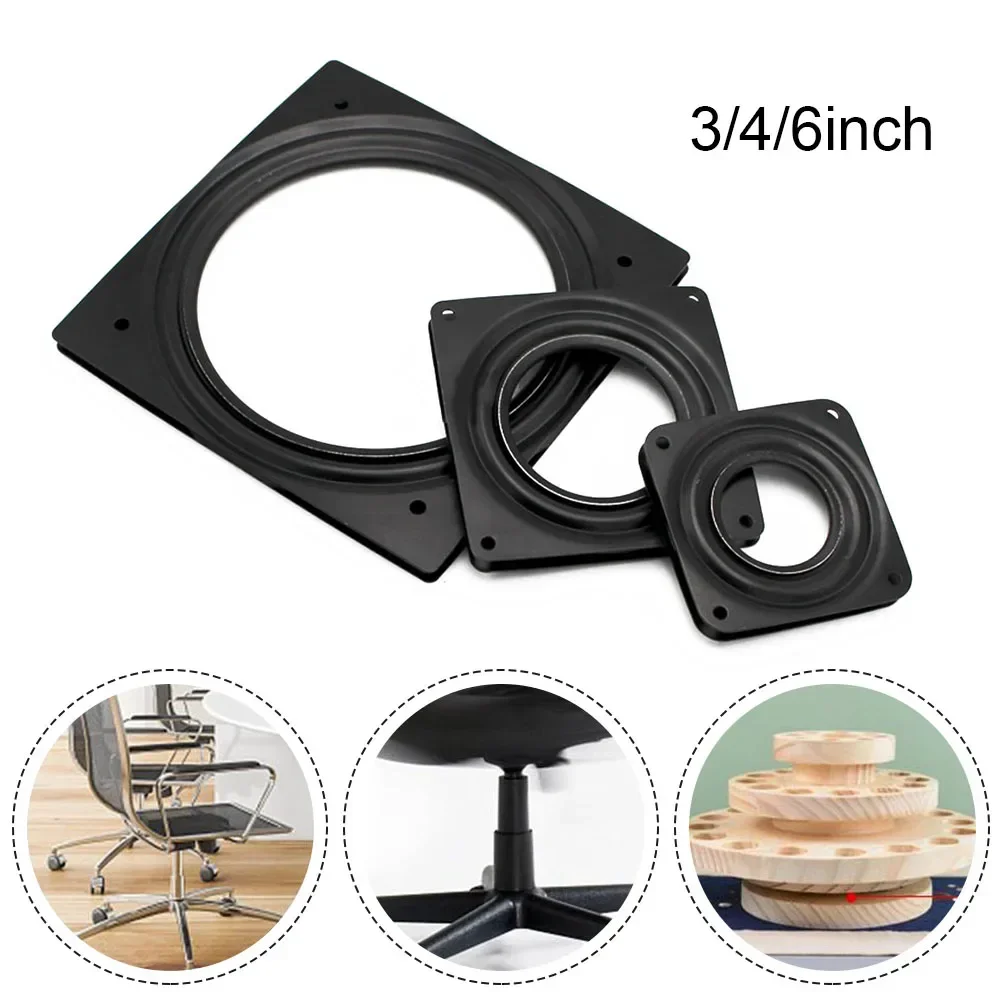 6'' Rotating Bearing Heavy Duty Swivel Turntable Plate Kitchen Base Degree Square Swivel Mechanism Hardware