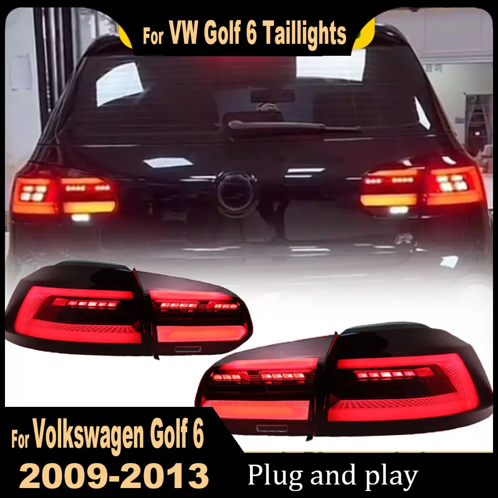 LED Tail Lights For Volkswagen Golf 6 MK6 GTI GTD R TSI 2008 2009 2010 2011 2012 2013 Sequential Indicator Rear Lamp Assembly