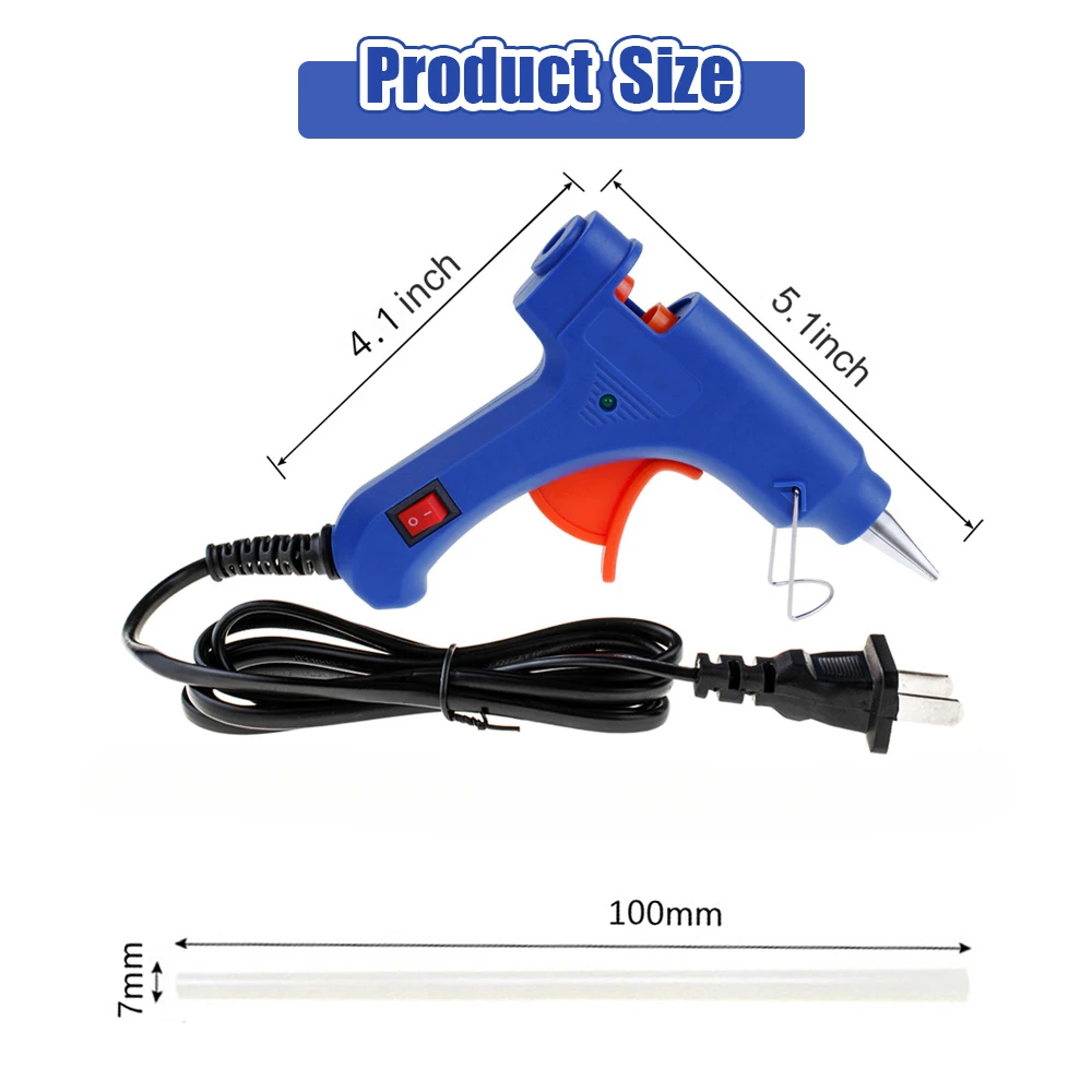 Mini Industrial Hot Melt Glue Gun Household High Temperature Hot Melt Glue Gun Suitable for DIY Crafts and Art Wireless Silicone