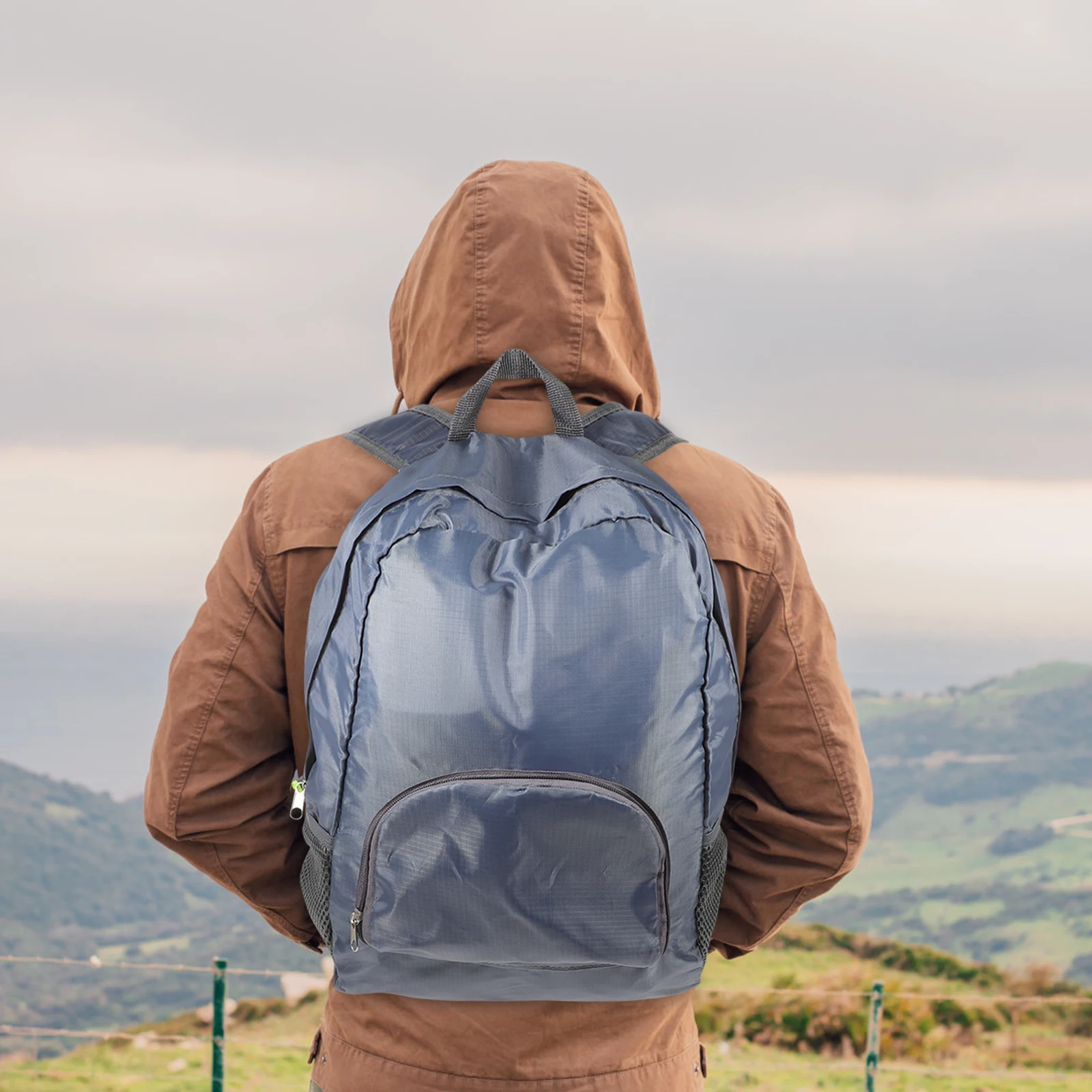 

Foldable Backpack Large Capacity Waterproof Outdoor Bag for Travel Gym Lightweight Unisex Sports Bag Portable Storage