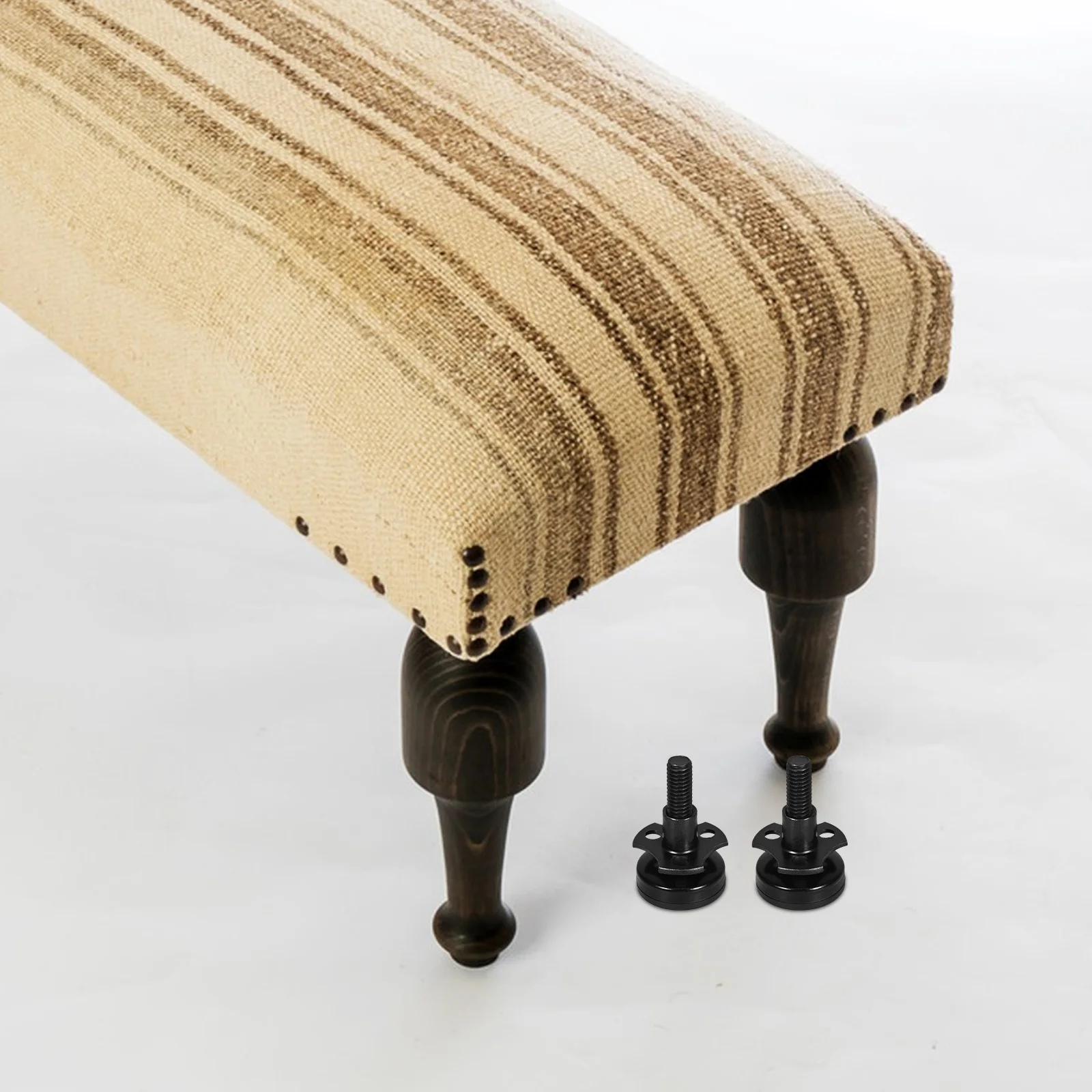 

1Set Furniture Leveling Feet Adjustable Heavy Duty Triangular Nut Threaded Screw Support for Table Chair Cabinet Sofa Legs