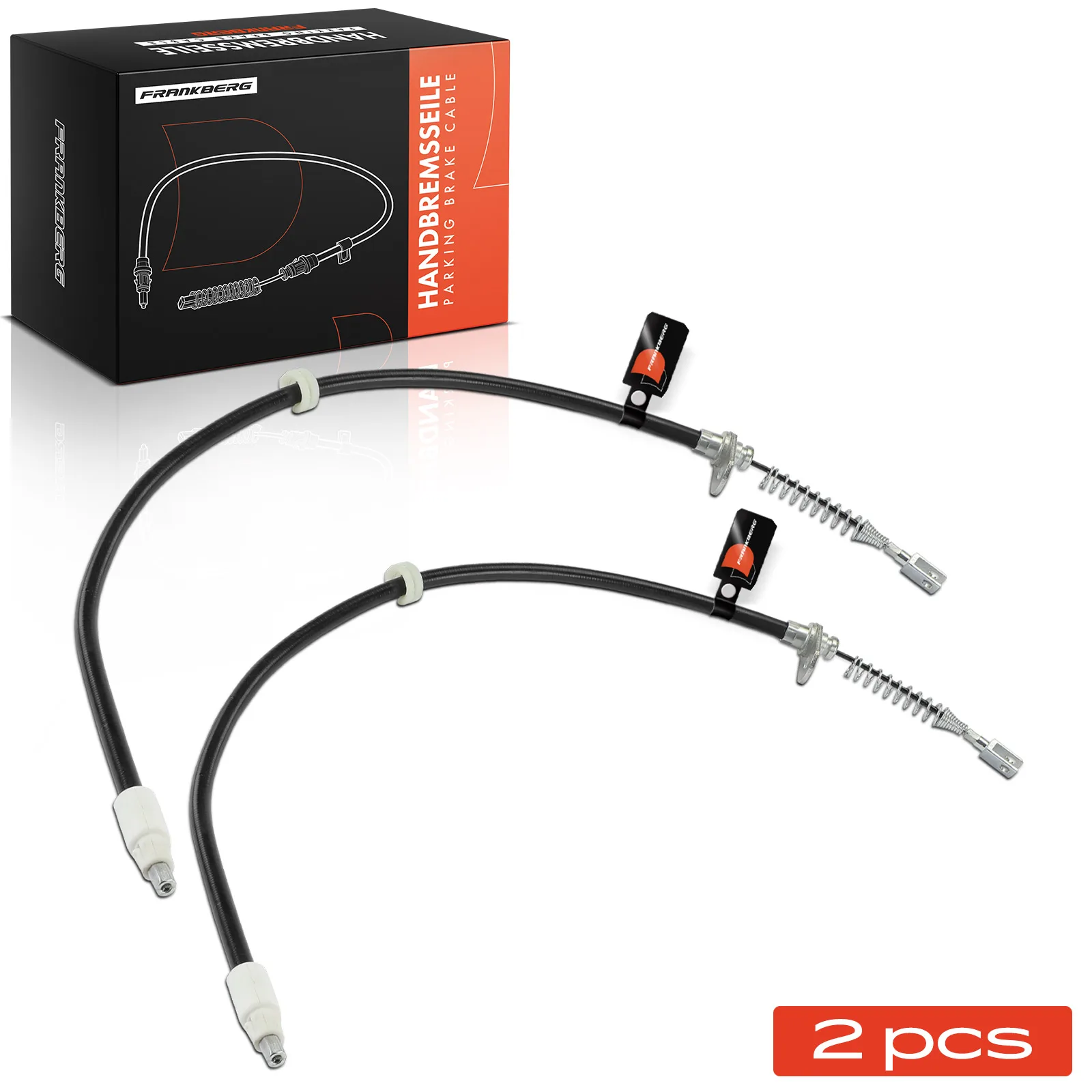 Frankberg 2x Seilzug Feststellbremse Hinterachse beidseitig für Mercedes-Benz C-Class E-Class 50111 2124201285 A2124201385