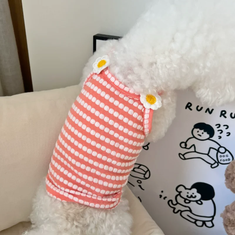 Puppy Summer Clothes Dog Fancy Dress for Small Breeds Dogs Pet Short Skirt Pomeranian One Piece Ropa Perro Costume Roupa Vestido