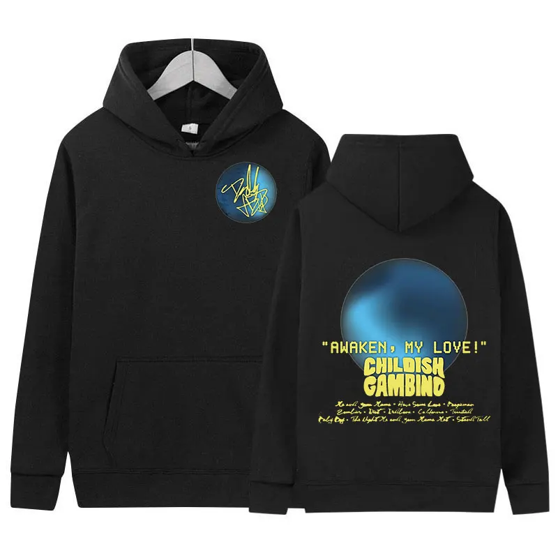 

Awaken My Love Childish Gambino Graphic Hoodie Men Women Hip Hop Fashion Oversized Sweatshirt Fleece Pullover Hoodies Streetwear