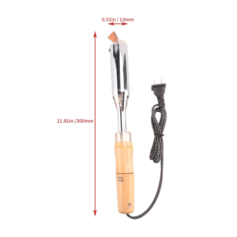 A68P-Insulated Wooden Handle Electric Iron High Power Soldering Iron Household Electrician Welding Electric Iron Iron Soldering
