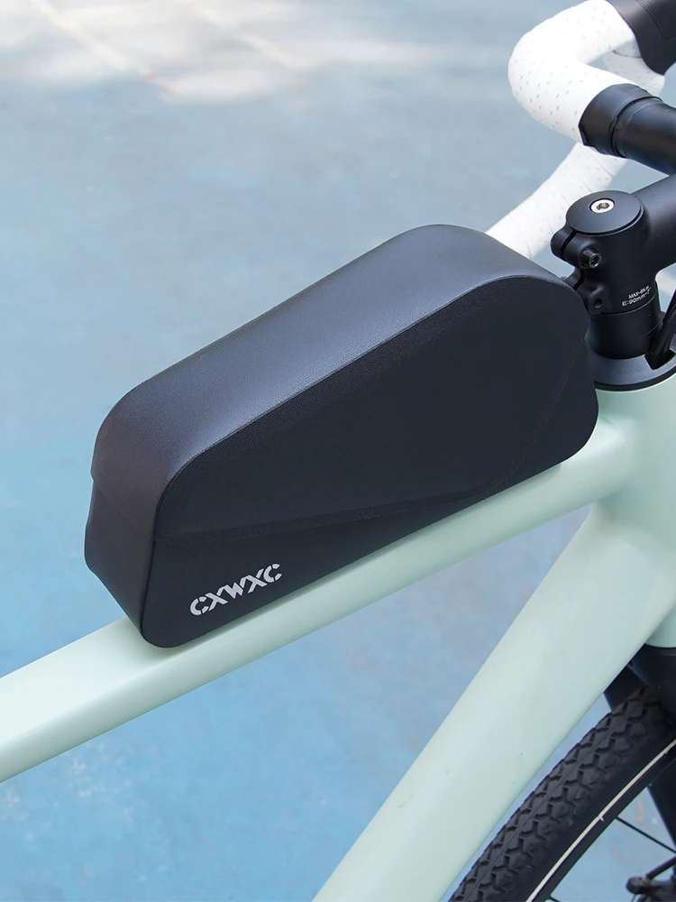 AliExpress CXWXC Bicycle Magnetic Lid Top Tube Bag With Bolts Mounted & Straps Two Way Install MTB Road Bike Waterproof Front Frame Bag