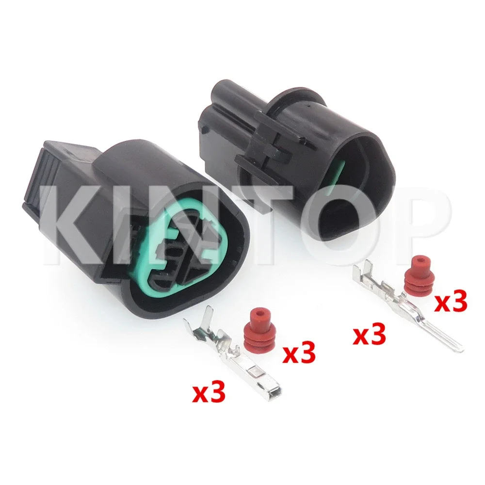 1 Set 3 Pins AC Assembly Car Sensor Waterproof Sealed Socket PB625-03027 PB621-03020 Automobile Headlight Wiring Harness Socket