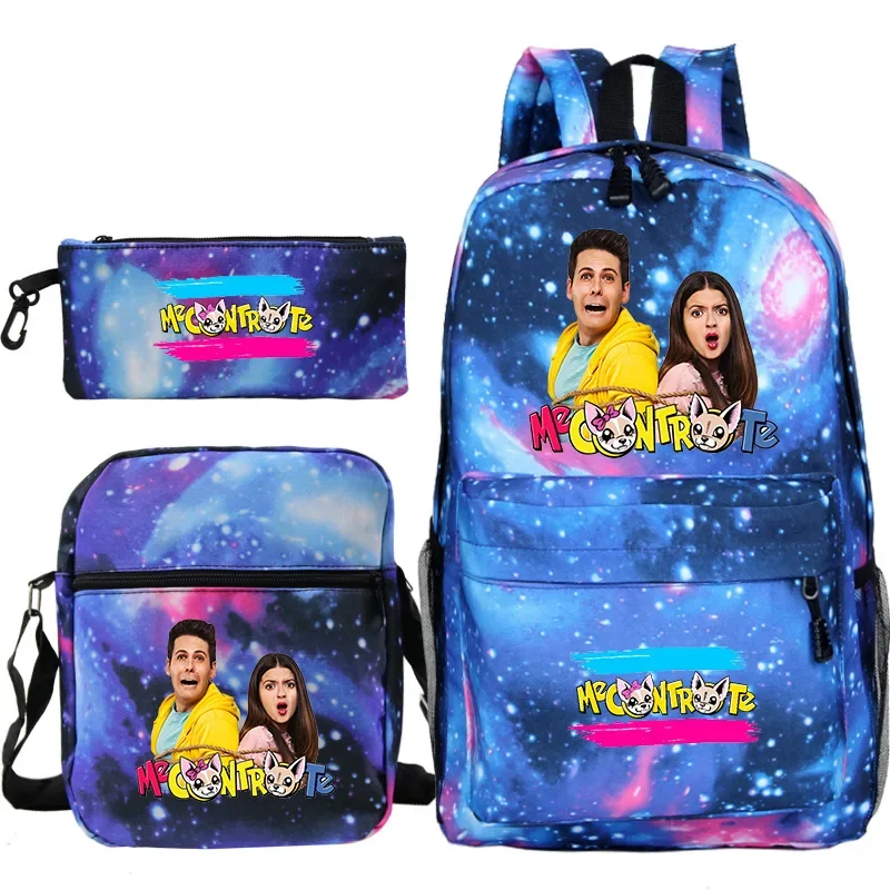 High capacity Mochila Me contro Te 3Pcs Set Backpack Students Daily Rucksack Boys Girls School Bags Teens New Travel Backpacks