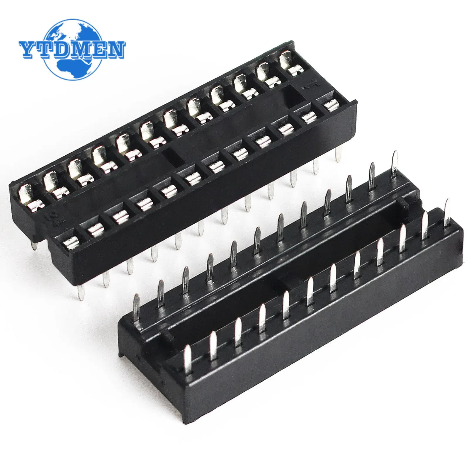 10PCS IC Socket Adaptor Solder DIP Integrated Circuits Sockets IC Seat 6P/8P/14P/16P/18P/20P/24P/28 Pin