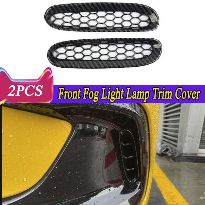 

2 шт., высококачественная накладка на переднюю противотуманную фару из АБС-пластика из углеродного волокна для Honda HR-V HRV 2023 2024, автоаксессуары