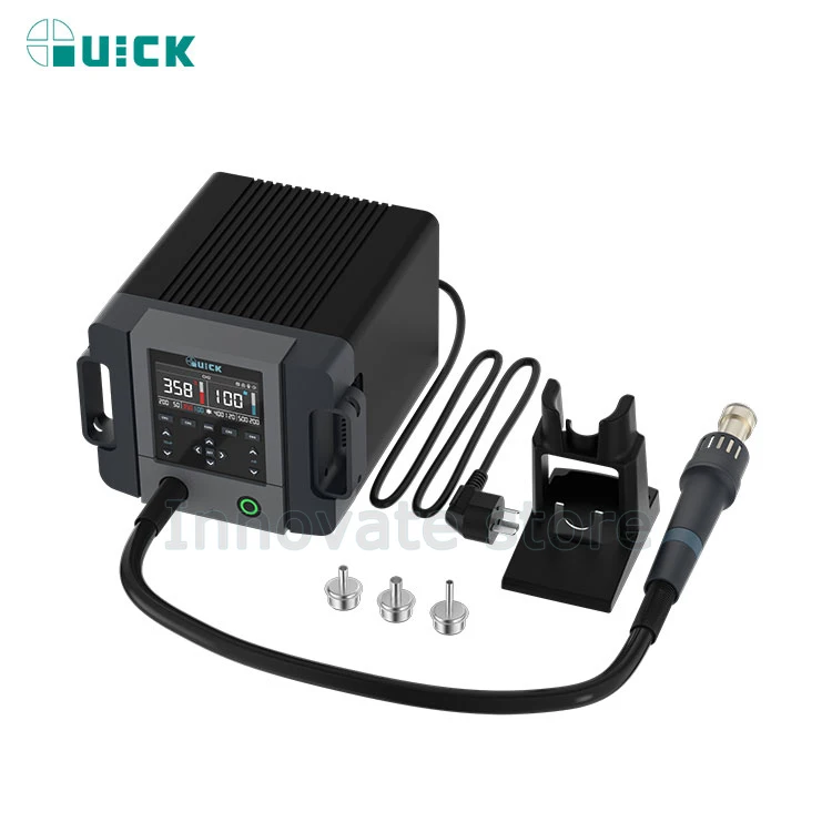 QUICK 861 Pro Hot Air Rework Station Soldering Station Intelligent Digital Display 1300W Desoldering Station For PCB Chip Repair