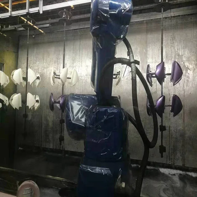 6-Axis Painting Line for Automotive Parts Uniform Film Thickness 30% Paint Saving Metal Coating Machinery