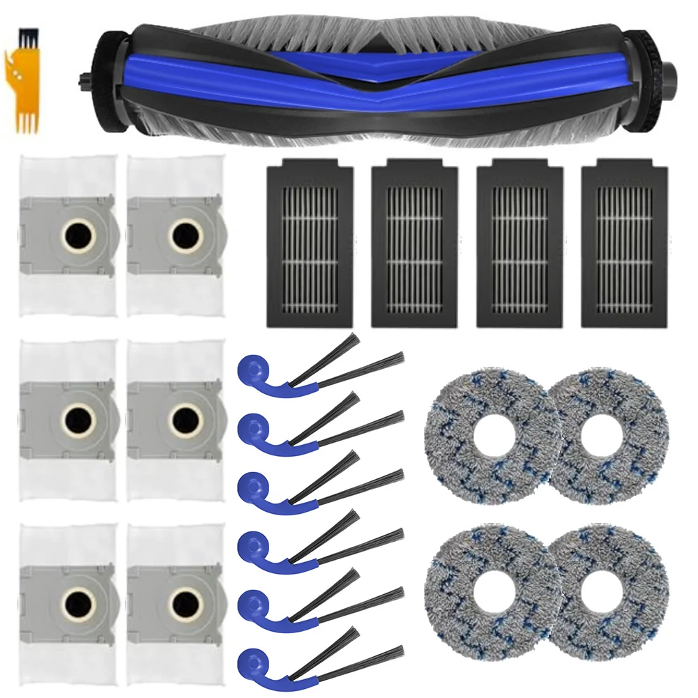 

Запасные аксессуары для робота-пылесоса DEEBOT T30C/Omni: 1 основная щетка, 4 салфетки для влажной уборки, 4 фильтра, 6 мешков для сбора пыли, 6 боковых щеток.