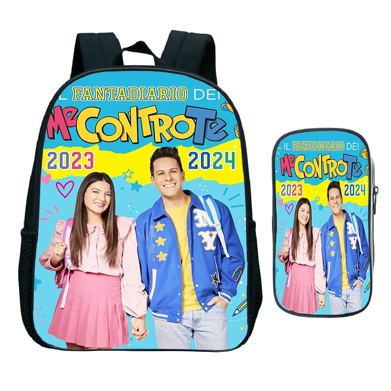 

2Pcs/set Kids Backpack Me Contro Te Kindergarten School Backpacks for Boys Girls Cartoon Bookbag Toddler Small Schoolbag Pen Bag